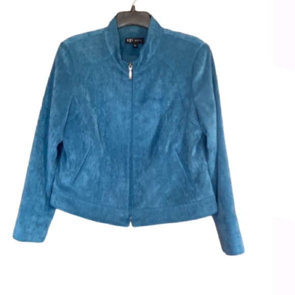 Vintage 90s  jacket lined hidden shoulder pads - Picture 3 of 17